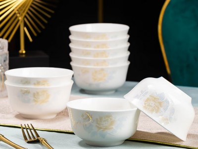 景黛景德镇陶瓷米饭碗家用高颜值中