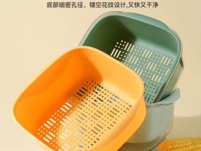 斌诺（BIN NUO）PET双层沥水篮创意